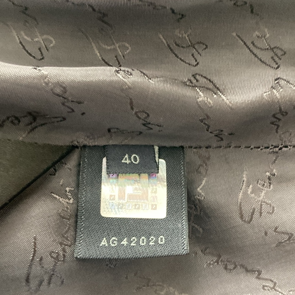 FENDI Gray Wool/Cashmere Blend Pleated High Waist Skirt, Size F40 - Picture 5 of 8